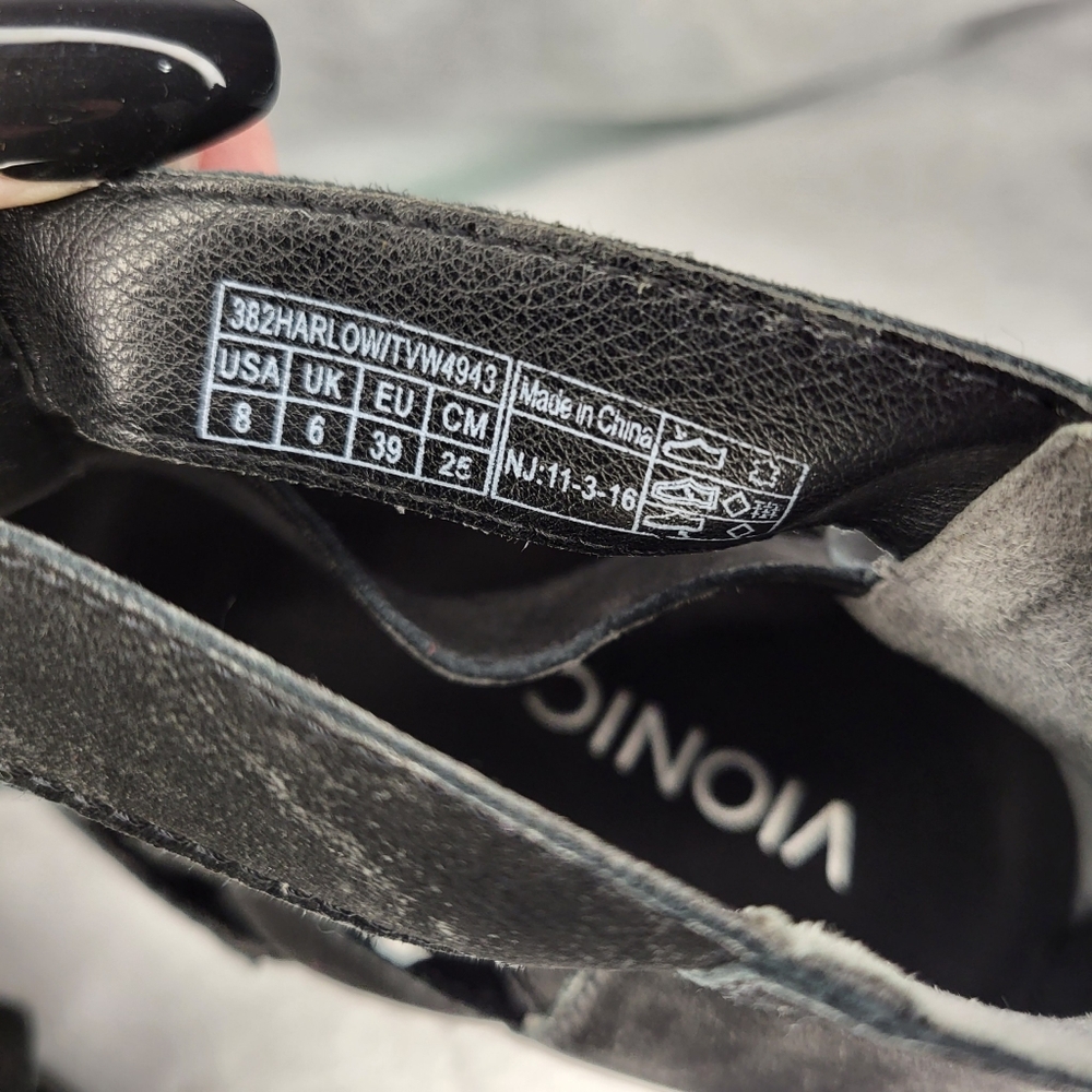 Vionic Harlow Suede Open Toe Block Heel - image 1